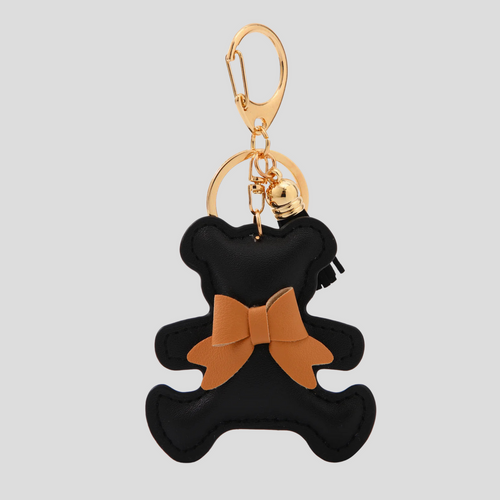BEAR BAG CHARM - BLACK