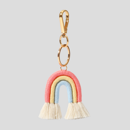 RAINBOW BAG CHARM - PINK