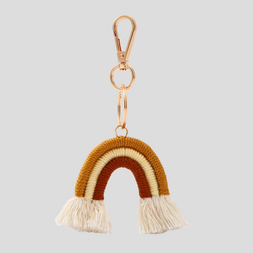 RAINBOW BAG CHARM - BROWN