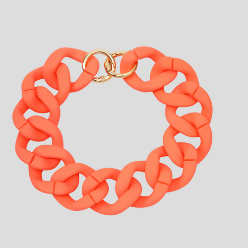 CHAIN BAG CHARM - ORANGE
