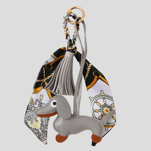 DOG BAG CHARM - GREY