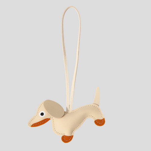 DOG BAG CHARM - BEIGE