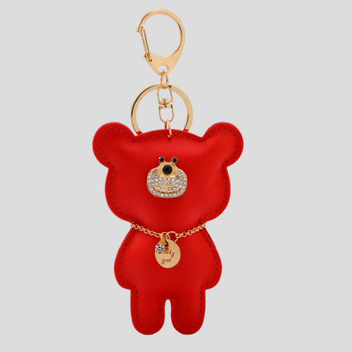 BEAR BAG CHARM - RED