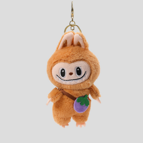 BOBBY-BO BAG CHARM - BROWN