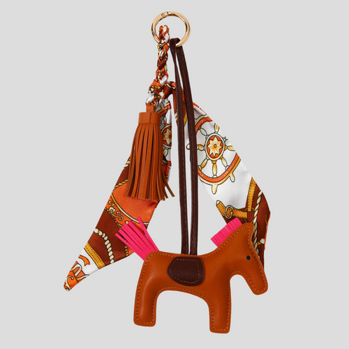 PONY BAG CHARM - BROWN