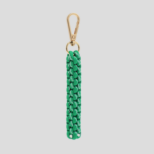 BRAIDED BAG CHARM - GREEN
