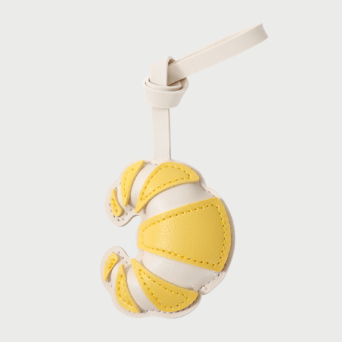CROISSANT CHARM - YELLOW WHITE