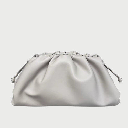 MAYKI LEATHER POUCH - GREY