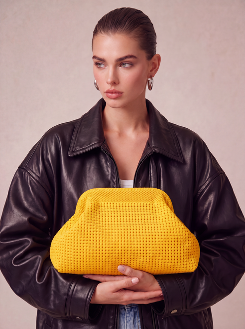 CITY GIRL POUCH MESH - YELLOW