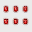 BUTTON COVERS RED