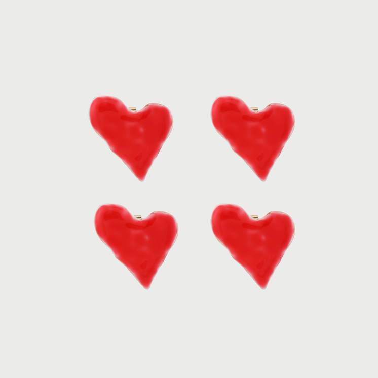 HEART BUTTON COVERS