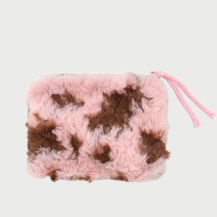 MINI FLUFFY COW POUCH