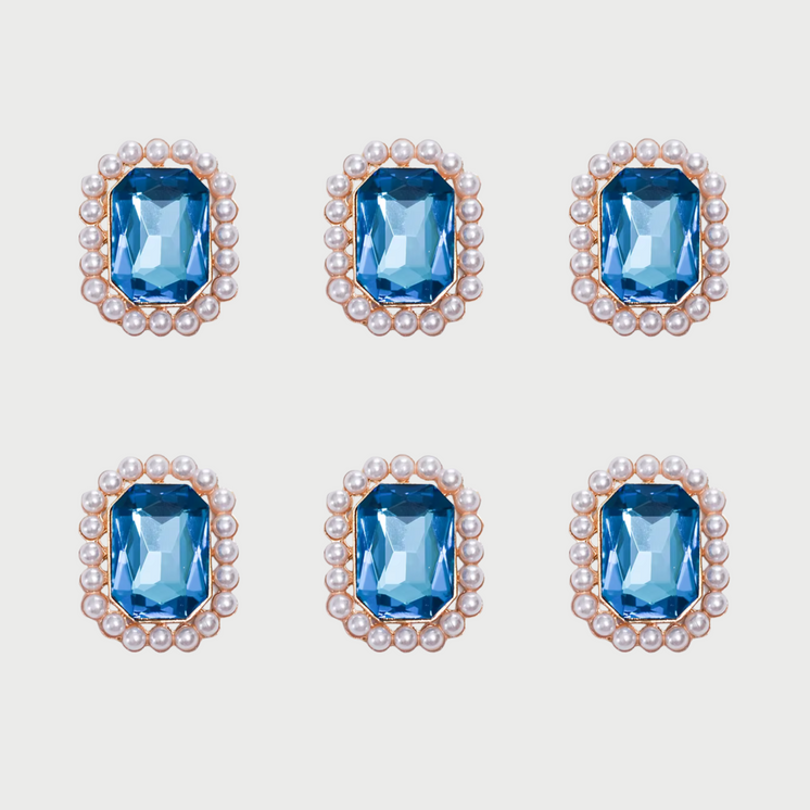 BUTTON COVERS BLUE