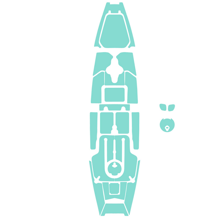 Hobie Pro Angler 14 180 Complete Elite 6MM Marine Mat Kayak Kit - 2020+