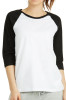 Wholesale Ladies Baseball Tee White | 12 Pcs/Unit