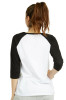 Wholesale Ladies Baseball Tee White | 12 Pcs/Unit