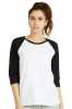 Wholesale Ladies Baseball Tee White | 12 Pcs/Unit