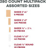 Sterile Adhesive Fabric Strip Bandages | Assorted Sizes | Box of 280
