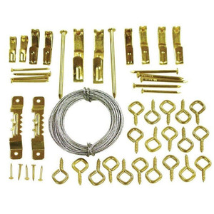 50 Pcs Professional Picture Hanging Tool Kit Hooks Assortment