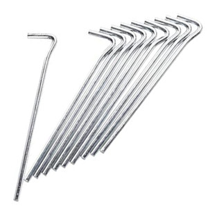 10 Pieces Heavy Duty Galvanized Steel Tent Pegs, Garden Fence Edging, Camping Stakes, Landscape Stakes, Tent Spikes 10 Pieces Heavy Duty Galvanized Steel Tent Pegs, Garden Fence Edging, Camping Stakes, Landscape Stakes, Tent Spikes