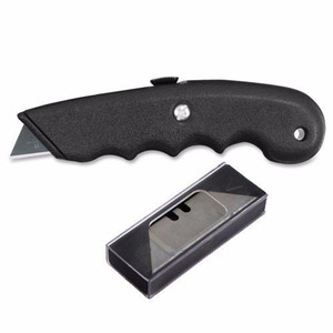 Metal Utility Retractable Cutter Knife Heavy Duty Box Cutter w/ 10 Razor  Blades