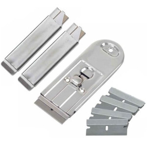 10 Pcs Retractable Safety Scraper + 2 Carton Cutter + 4 Razor Blades Replace Set 10 Pcs Retractable Safety Scraper + 2 Carton Cutter + 4 Razor Blades Replace Set