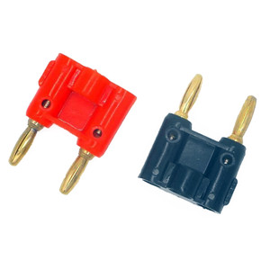 Dual Banana Plug Gold Plated Screw Type Audio Speak Wire Cable Connector (Black & Red) Dual Banana Plug Gold Plated Screw Type Audio Speak Wire Cable Connector (Black & Red)