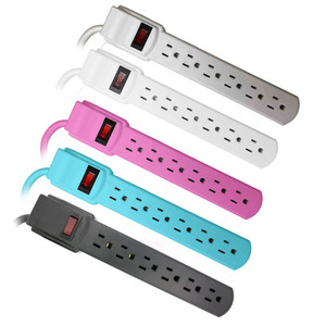1 Feet 6 Outlets Circuit Breaker Power Strip Angle Plug UL Listed 1 Feet 6 Outlets Circuit Breaker Power Strip Angle Plug UL Listed