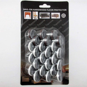24 Pieces Nail-On Floor Scratch Protectors for Furniture 24 Pieces Nail-On Floor Scratch Protectors for Furniture
