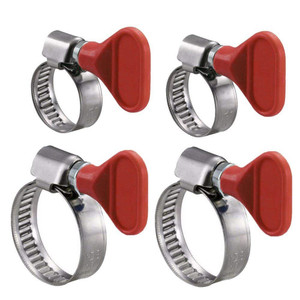 Key Type Twist Adjustable Stainless Steel Hose Clamp Set (1" + 1-1/2") Key Type Twist Adjustable Stainless Steel Hose Clamp Set (1" + 1-1/2")