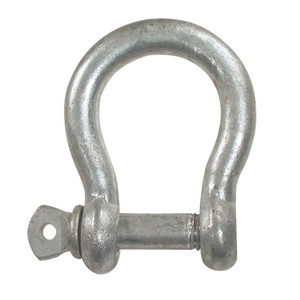 3/8" inch Galvanized Steel D Ring Bow Shackle