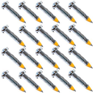 #6 0.75" inch Zinc Plated Steel Hollow Drive Wall Anchors for 1/8" inch Wall Panel #6 0.75" inch Zinc Plated Steel Hollow Drive Wall Anchors for 1/8" inch Wall Panel