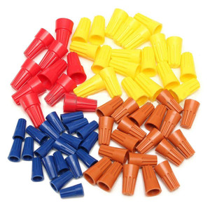 Electrical Wire Connectors Screw-On Terminal 22-10 AWG Twist Nuts Caps Assortment Set Electrical Wire Connectors Screw-On Terminal 22-10 AWG Twist Nuts Caps Assortment Set