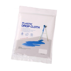 108 Sq. Feet All Purpose Clear Plastic Drop Cloth .28 mil (9' x 12' Feet) 108 Sq. Feet All Purpose Clear Plastic Drop Cloth .28 mil (9' x 12' Feet)
