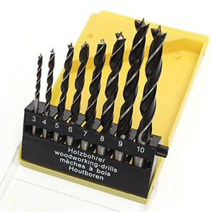 8 Pieces 3mm-10mm Brad Point Drill Bit Set for Wood 8 Pieces 3mm-10mm Brad Point Drill Bit Set for Wood