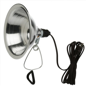 8-1/2" Aluminum Reflector Shade Clamp on Work Light Lamp ETL