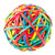 240 Ct Multi Color Rubber Band Ball