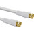 25 Feet 18 AWG Double Shielded RG6 Gold Plated Coaxial Digital Cable (White)