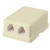 4 Wire RJ11 Surface Wall Mount Dual Telephone Line Jacks