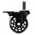 3" inch Heavy Duty Swivel Soft Rubber Wheels Wire Shelving Casters with Brake