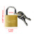 25mm Solid Brass Mini Padlock Set Pad Locks w/ 2 Keys for Locker Luggage