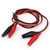 20" inch Double Ended Alligator Clips Test Lead Jumper Wire (Red / Black)
