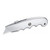 Retractable Contoured Handle Metal Utility Knife with 10 Blades Retractable Contoured Handle Metal Utility Knife with 10 Blades