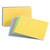Ruled Front Plain Back Index Card, 3" x 5" inch Colored Note Cards