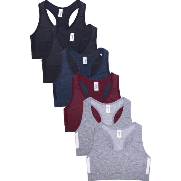 Wholesales Girls Seamless Racerback Sports Top | GSP05912 | 12 Pcs/Pk