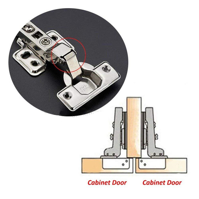 Stainless Steel 1/2 Half Overlay Cabinet Door Hinge