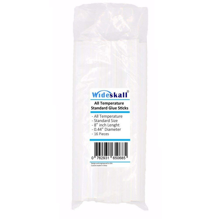 0.42" x 8" inch All Temperature Standard Glue Sticks (Clear)