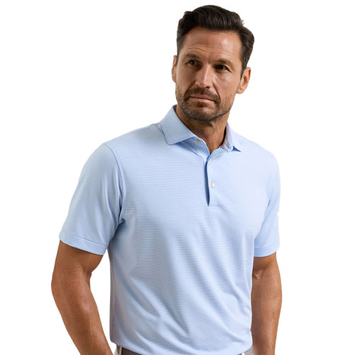 Peter Millar® Jubilee Stripe Performance Short Sleeve Polo
