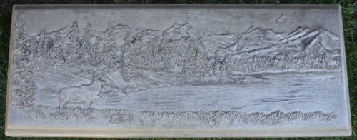 Elk Scene Garden Bench