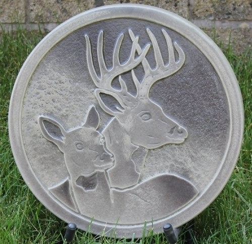 Buck & Doe Portrait Large Stepping Stone